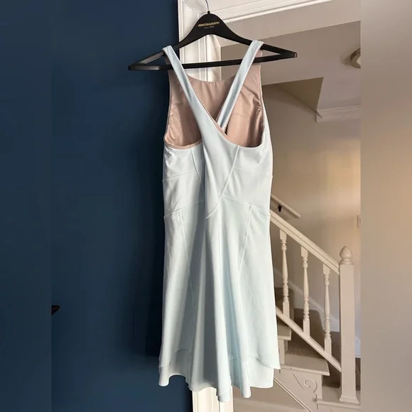 Lululemon Court Crush Tennis Dress Powder Blue / White - Picture 6 of 9